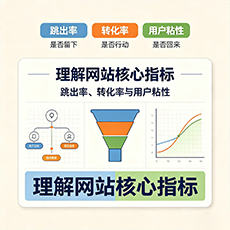 南阳建站-理解网站核心指标：跳出率、转化率与用户粘性