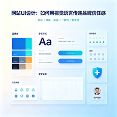 南阳建站-网站UI设计：如何用视觉语言传递品牌信任感